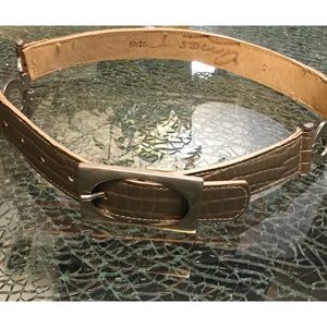 Ames Gold LEATHER BELT SMALL